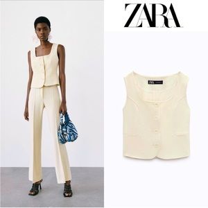 NWT Zara Square Neck Vest
